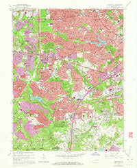 Annandale Virginia Historical topographic map, 1:24000 scale, 7.5 X 7.5 Minute, Year 1965