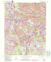 Annandale Virginia Historical topographic map, 1:24000 scale, 7.5 X 7.5 Minute, Year 1965