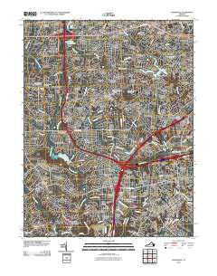 Annandale Virginia Historical topographic map, 1:24000 scale, 7.5 X 7.5 Minute, Year 2010