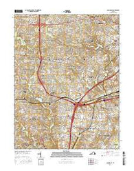 Annandale Virginia Current topographic map, 1:24000 scale, 7.5 X 7.5 Minute, Year 2016