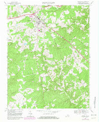 Appomattox Virginia Historical topographic map, 1:24000 scale, 7.5 X 7.5 Minute, Year 1968