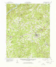 Appomattox Virginia Historical topographic map, 1:62500 scale, 15 X 15 Minute, Year 1958
