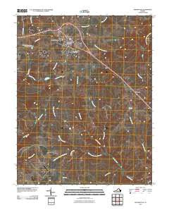 Appomattox Virginia Historical topographic map, 1:24000 scale, 7.5 X 7.5 Minute, Year 2010