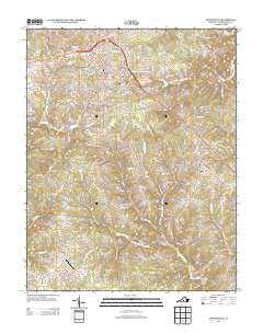 Appomattox Virginia Historical topographic map, 1:24000 scale, 7.5 X 7.5 Minute, Year 2013
