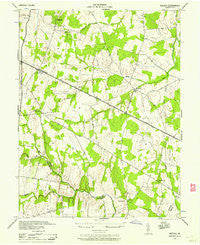 Arcola Virginia Historical topographic map, 1:24000 scale, 7.5 X 7.5 Minute, Year 1943