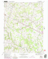 Arcola Virginia Historical topographic map, 1:24000 scale, 7.5 X 7.5 Minute, Year 1968