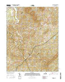 Arrington Virginia Current topographic map, 1:24000 scale, 7.5 X 7.5 Minute, Year 2016