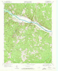 Arvonia Virginia Historical topographic map, 1:24000 scale, 7.5 X 7.5 Minute, Year 1968