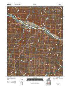 Arvonia Virginia Historical topographic map, 1:24000 scale, 7.5 X 7.5 Minute, Year 2010