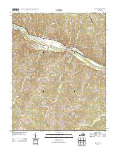 Arvonia Virginia Historical topographic map, 1:24000 scale, 7.5 X 7.5 Minute, Year 2013