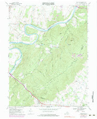 Ashby Gap Virginia Historical topographic map, 1:24000 scale, 7.5 X 7.5 Minute, Year 1970