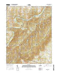 Ashby Gap Virginia Current topographic map, 1:24000 scale, 7.5 X 7.5 Minute, Year 2016