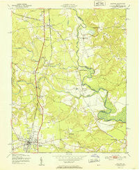 Ashland Virginia Historical topographic map, 1:24000 scale, 7.5 X 7.5 Minute, Year 1951