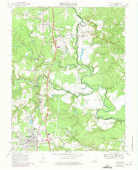 Ashland Virginia Historical topographic map, 1:24000 scale, 7.5 X 7.5 Minute, Year 1969