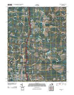 Ashland Virginia Historical topographic map, 1:24000 scale, 7.5 X 7.5 Minute, Year 2010