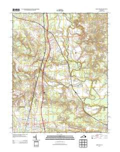 Ashland Virginia Historical topographic map, 1:24000 scale, 7.5 X 7.5 Minute, Year 2013