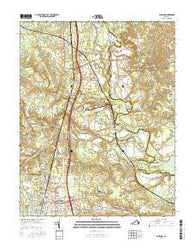 Ashland Virginia Current topographic map, 1:24000 scale, 7.5 X 7.5 Minute, Year 2016