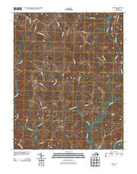 Aspen Virginia Historical topographic map, 1:24000 scale, 7.5 X 7.5 Minute, Year 2010