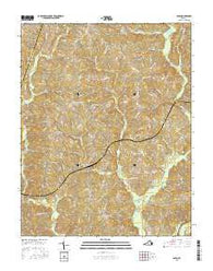 Aspen Virginia Current topographic map, 1:24000 scale, 7.5 X 7.5 Minute, Year 2016