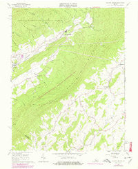 Augusta Springs Virginia Historical topographic map, 1:24000 scale, 7.5 X 7.5 Minute, Year 1967
