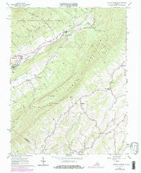 Augusta Springs Virginia Historical topographic map, 1:24000 scale, 7.5 X 7.5 Minute, Year 1967