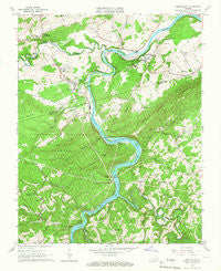 Austinville Virginia Historical topographic map, 1:24000 scale, 7.5 X 7.5 Minute, Year 1965
