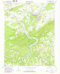 Austinville Virginia Historical topographic map, 1:24000 scale, 7.5 X 7.5 Minute, Year 1965