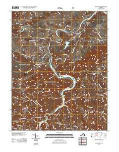 Austinville Virginia Historical topographic map, 1:24000 scale, 7.5 X 7.5 Minute, Year 2011