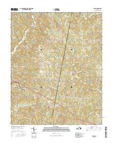 Axton Virginia Current topographic map, 1:24000 scale, 7.5 X 7.5 Minute, Year 2016