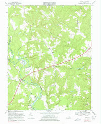 Aylett Virginia Historical topographic map, 1:24000 scale, 7.5 X 7.5 Minute, Year 1968