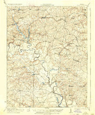 Aylett Virginia Historical topographic map, 1:62500 scale, 15 X 15 Minute, Year 1933