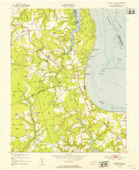 Bacons Castle Virginia Historical topographic map, 1:24000 scale, 7.5 X 7.5 Minute, Year 1948