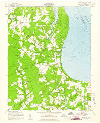 Bacons Castle Virginia Historical topographic map, 1:24000 scale, 7.5 X 7.5 Minute, Year 1957