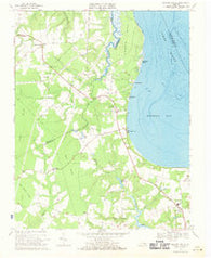 Bacons Castle Virginia Historical topographic map, 1:24000 scale, 7.5 X 7.5 Minute, Year 1969