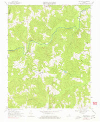 Ballsville Virginia Historical topographic map, 1:24000 scale, 7.5 X 7.5 Minute, Year 1968
