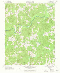 Ballsville Virginia Historical topographic map, 1:24000 scale, 7.5 X 7.5 Minute, Year 1968