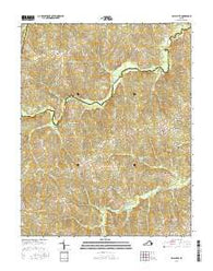 Ballsville Virginia Current topographic map, 1:24000 scale, 7.5 X 7.5 Minute, Year 2016