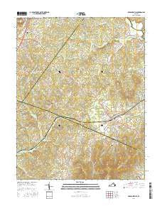 Barboursville Virginia Current topographic map, 1:24000 scale, 7.5 X 7.5 Minute, Year 2016
