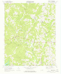 Baskerville Virginia Historical topographic map, 1:24000 scale, 7.5 X 7.5 Minute, Year 1968
