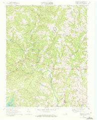 Baskerville Virginia Historical topographic map, 1:24000 scale, 7.5 X 7.5 Minute, Year 1968