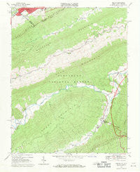 Bastian Virginia Historical topographic map, 1:24000 scale, 7.5 X 7.5 Minute, Year 1968