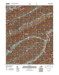 Bastian Virginia Historical topographic map, 1:24000 scale, 7.5 X 7.5 Minute, Year 2011