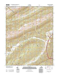 Bastian Virginia Historical topographic map, 1:24000 scale, 7.5 X 7.5 Minute, Year 2013