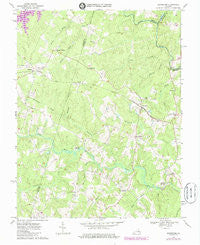 Beaverdam Virginia Historical topographic map, 1:24000 scale, 7.5 X 7.5 Minute, Year 1969
