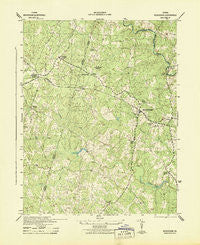 Beaverdam Virginia Historical topographic map, 1:31680 scale, 7.5 X 7.5 Minute, Year 1943
