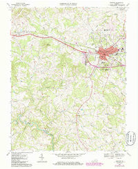 Bedford Virginia Historical topographic map, 1:24000 scale, 7.5 X 7.5 Minute, Year 1967