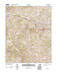 Bedford Virginia Historical topographic map, 1:24000 scale, 7.5 X 7.5 Minute, Year 2013