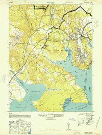 Belvoir Virginia Historical topographic map, 1:24000 scale, 7.5 X 7.5 Minute, Year 1948