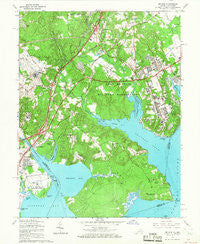 Belvoir Virginia Historical topographic map, 1:24000 scale, 7.5 X 7.5 Minute, Year 1965