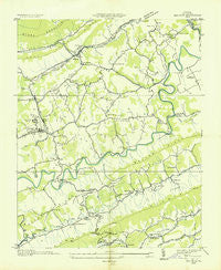 Ben Hur Virginia Historical topographic map, 1:24000 scale, 7.5 X 7.5 Minute, Year 1935